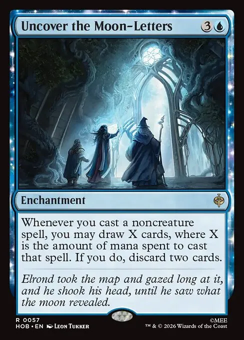 Uncover the Moon-Letters - Foil