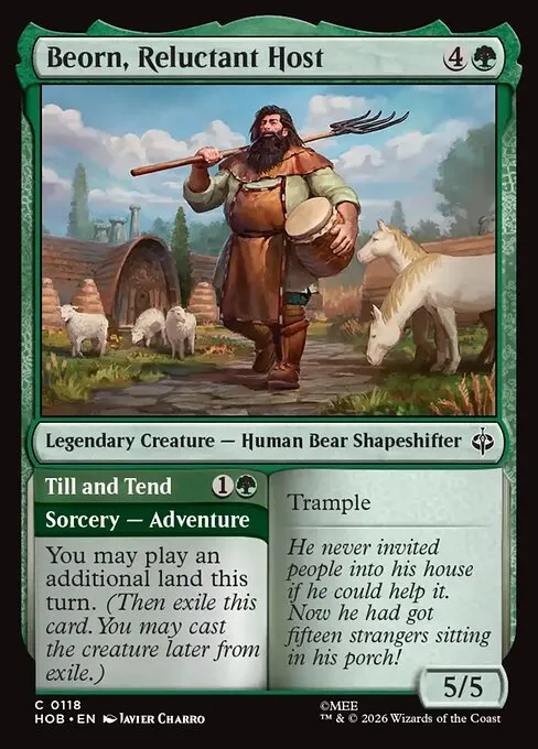 Beorn, Reluctant Host // Till and Tend - Foil