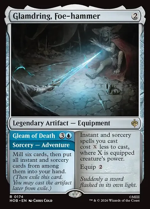 Glamdring, Foe-hammer // Gleam of Death - Foil