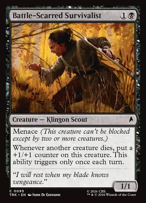 Battle-Scarred Survivalist - Foil