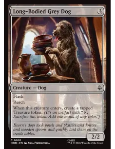 Long-Bodied Grey Dog - Foil
