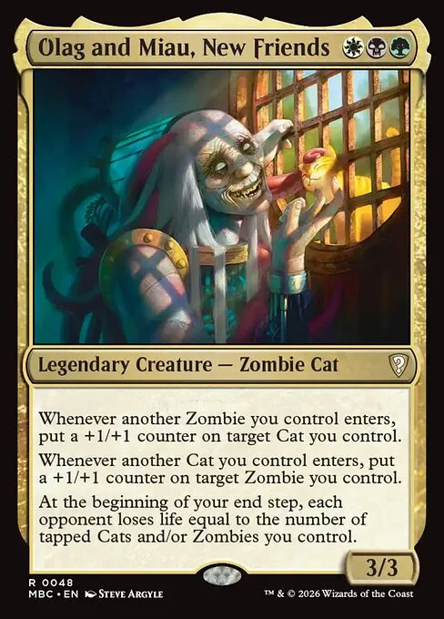 Olag and Miau, New Friends - Foil