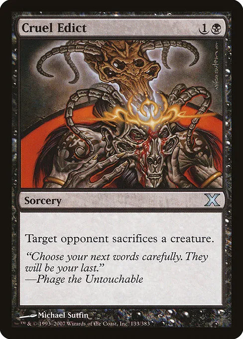 Cruel Edict - Foil