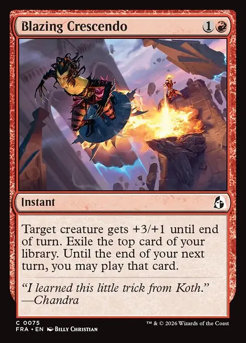 Blazing Crescendo - Foil
