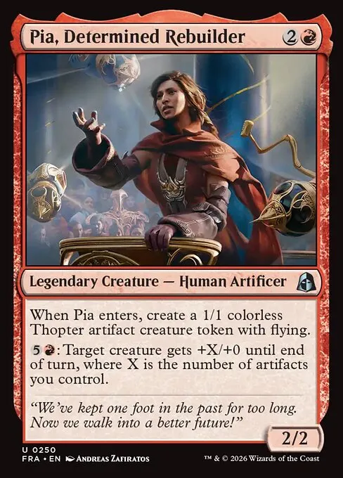 Pia, Determined Rebuilder