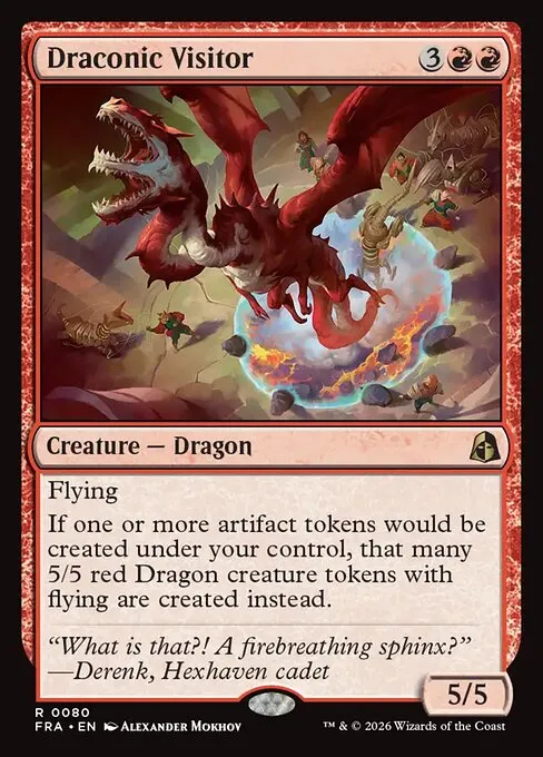 Draconic Visitor - Foil