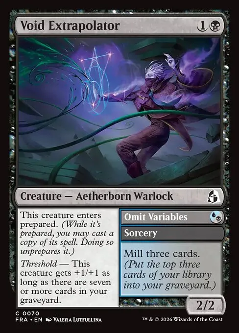 Void Extrapolator // Omit Variables