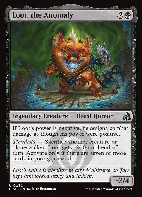 Loot, the Anomaly