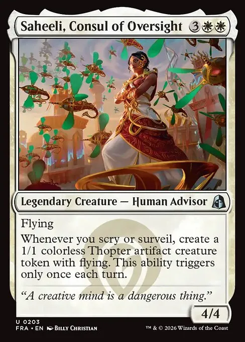Saheeli, Consul of Oversight - Foil