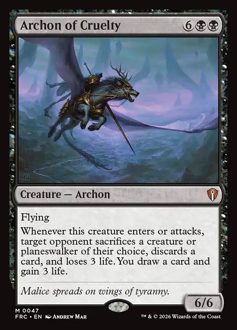 Archon of Cruelty - Foil