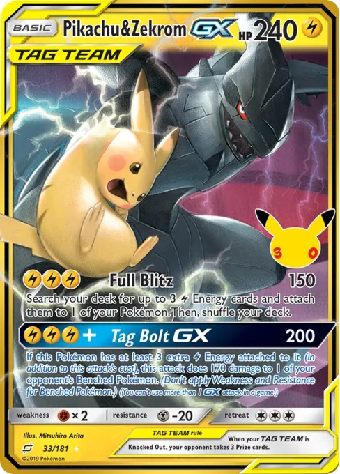 Pikachu & Zekrom-GX