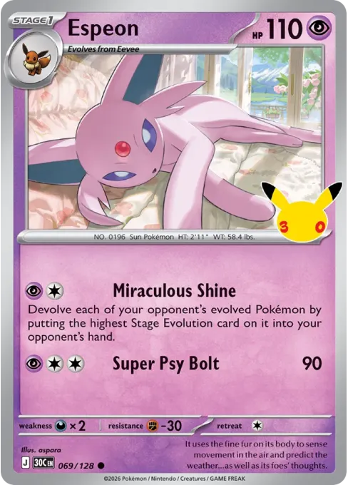 Espeon - Reverse Holo
