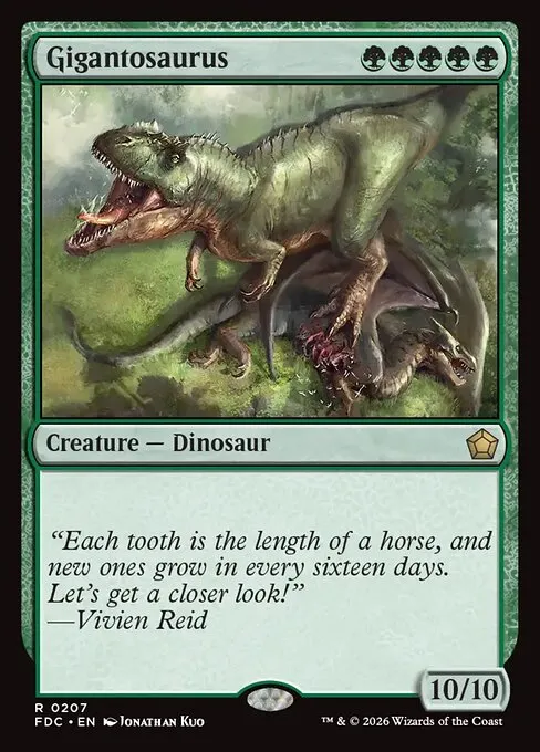 Gigantosaurus - Foil