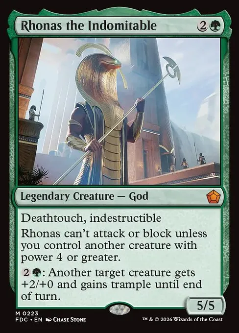 Rhonas the Indomitable - Foil