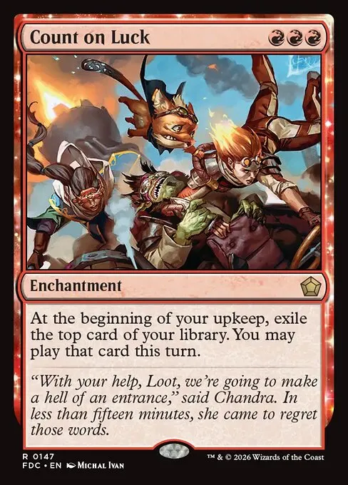 Count on Luck - Foil