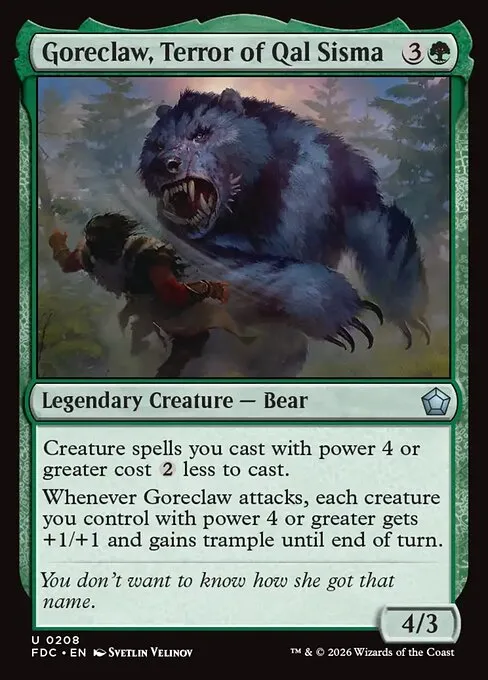 Goreclaw, Terror of Qal Sisma - Foil