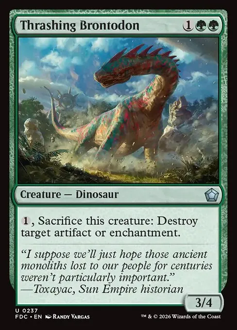 Thrashing Brontodon - Foil
