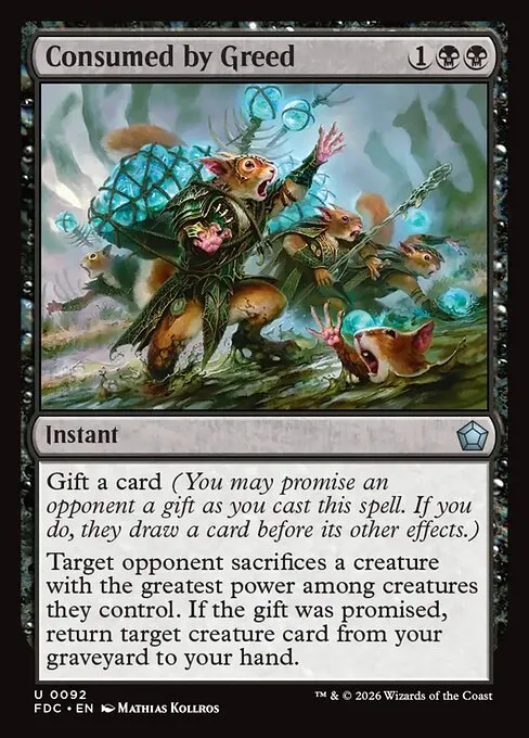 Consumed by Greed - Foil