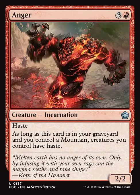 Anger - Foil