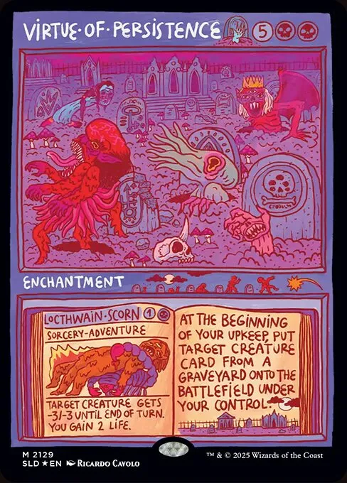 Virtue of Persistence // Locthwain Scorn - Foil
