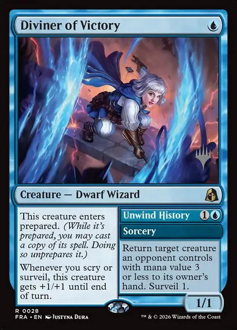 Diviner of Victory // Unwind History - Foil
