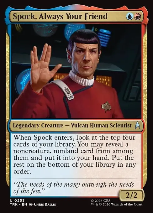 Spock, Always Your Friend - Foil