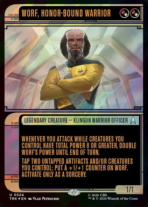 Worf, Honor-Bound Warrior - Foil