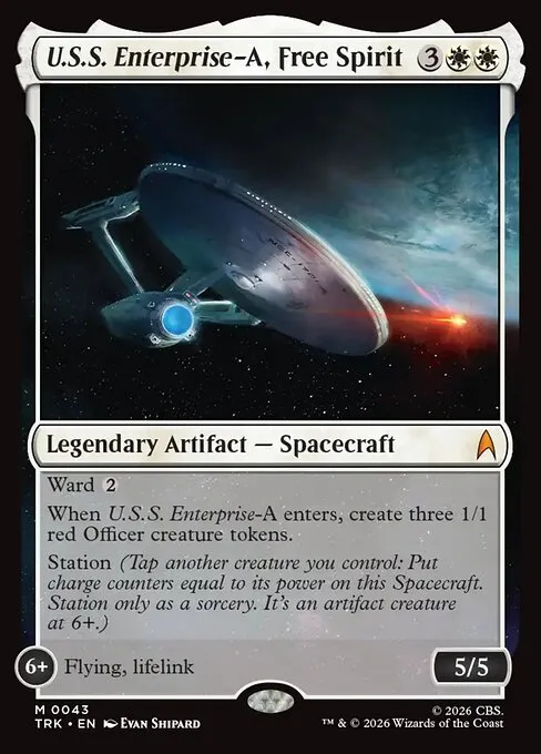 U.S.S. Enterprise-A, Free Spirit - Foil