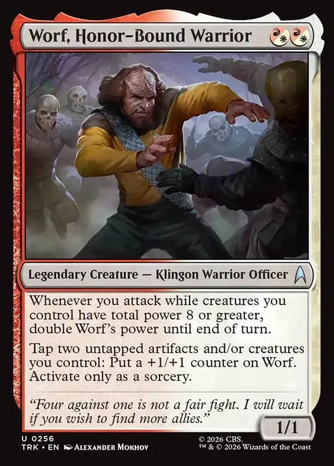Worf, Honor-Bound Warrior - Foil