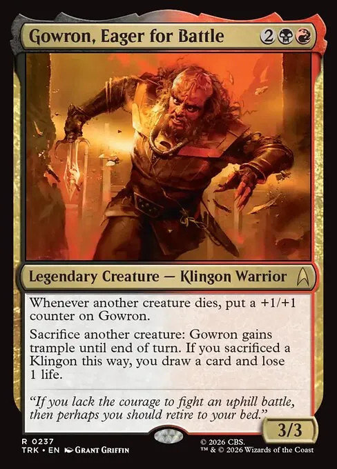 Gowron, Eager for Battle - Foil