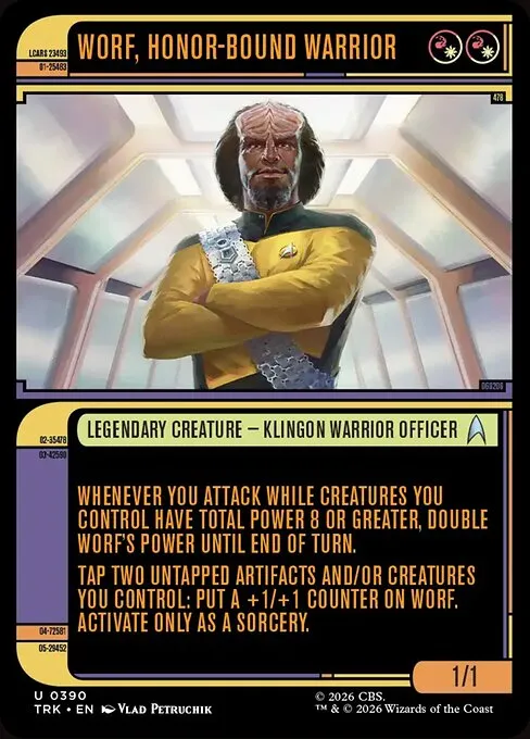 Worf, Honor-Bound Warrior - Foil