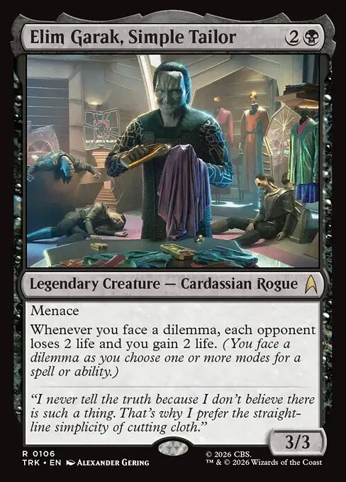 Elim Garak, Simple Tailor - Foil