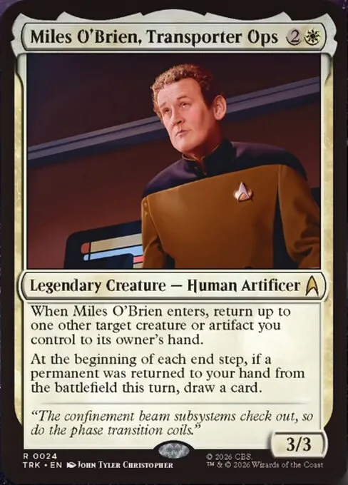 Miles O'Brien, Transporter Ops - Foil