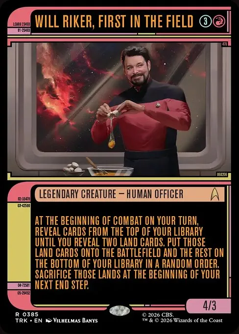 Will Riker, First in the Field