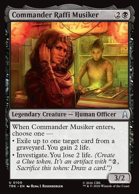 Commander Raffi Musiker - Foil
