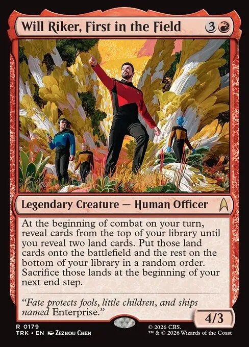 Will Riker, First in the Field