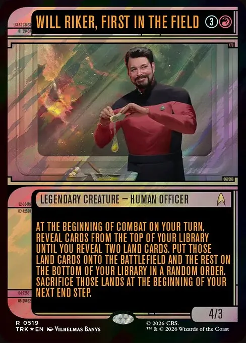 Will Riker, First in the Field