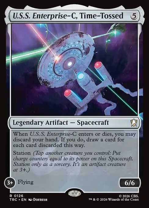 U.S.S. Enterprise-C, Time-Tossed - Foil
