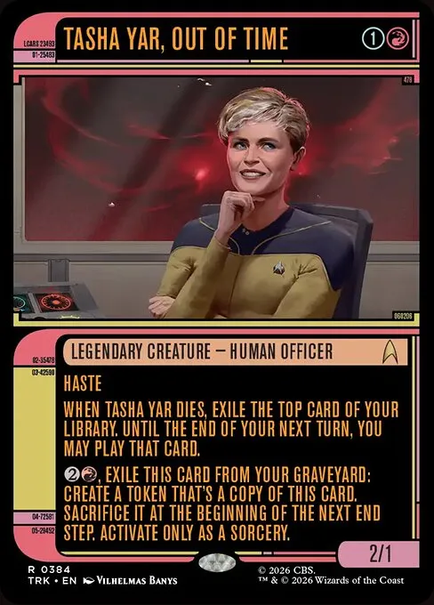Tasha Yar, Out of Time