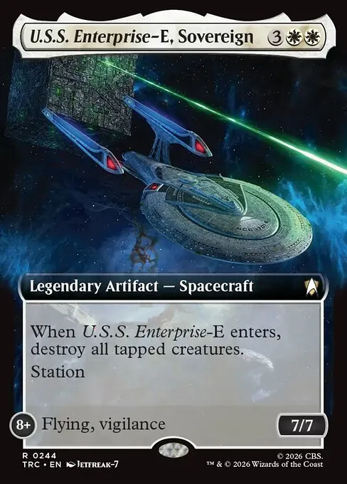 U.S.S. Enterprise-E, Sovereign - Foil