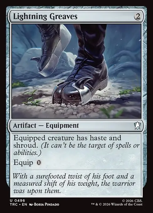 Lightning Greaves - Foil