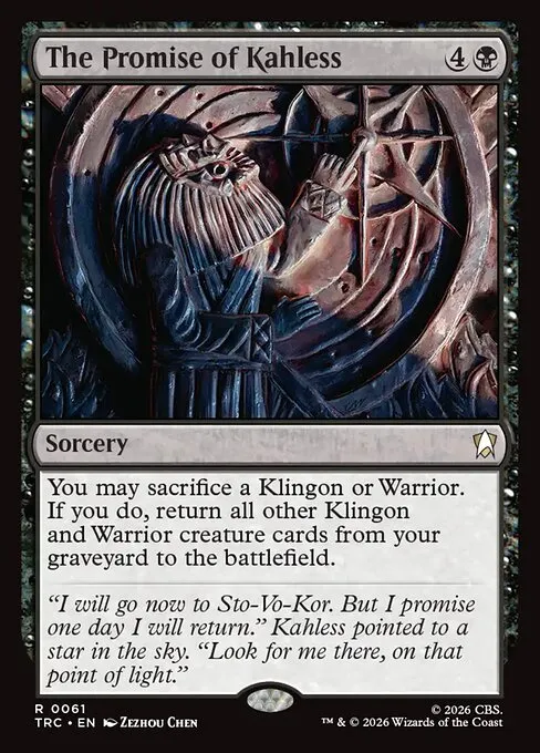 The Promise of Kahless - Foil
