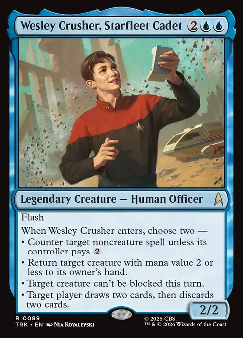 Wesley Crusher, Starfleet Cadet