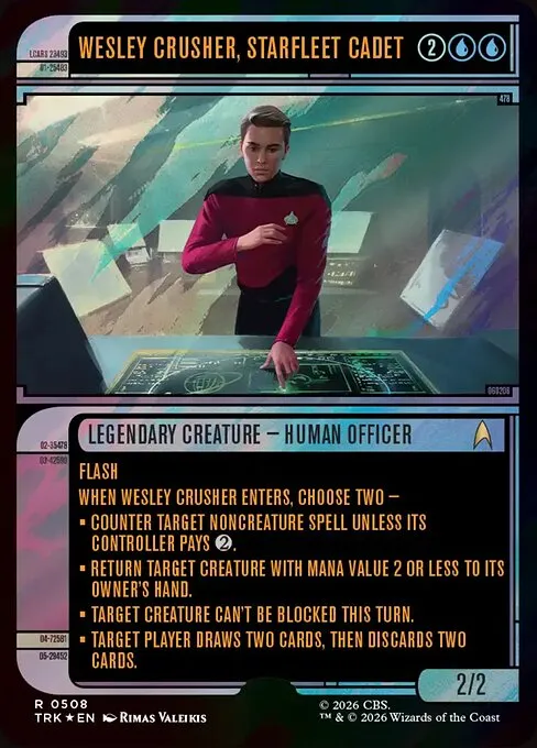 Wesley Crusher, Starfleet Cadet - Foil