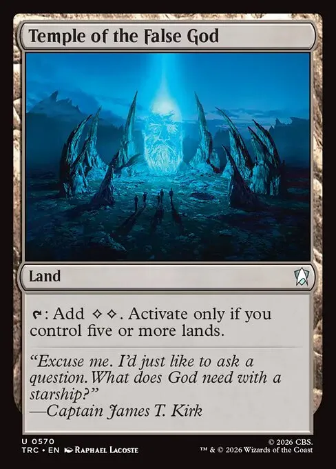 Temple of the False God - Foil