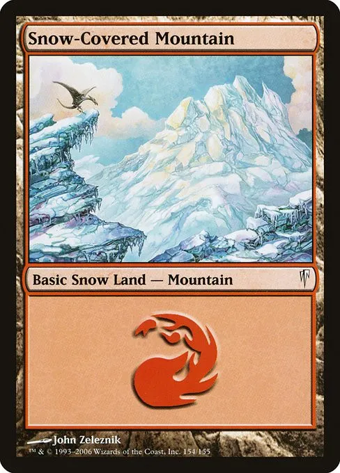 Snow-Covered Mountain - Foil