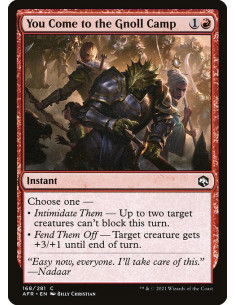 You Come to the Gnoll Camp - Foil
