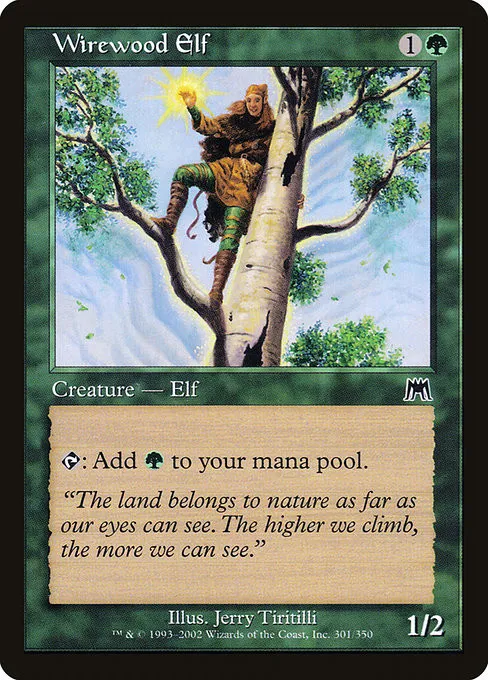 Wirewood Elf - Foil