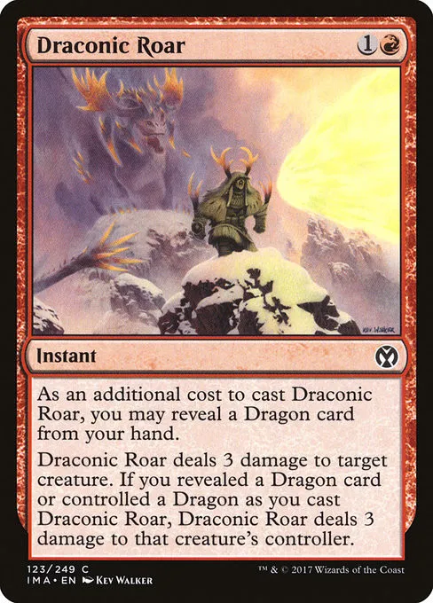 Draconic Roar - Foil
