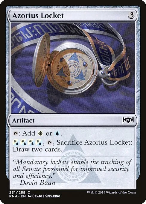 Azorius Locket - Foil
